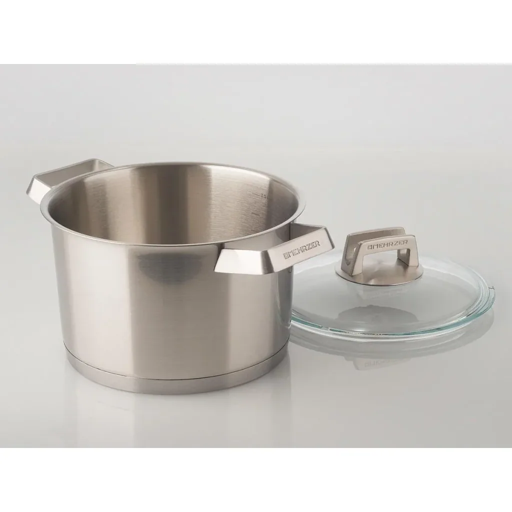 Mehrzer Premium - Hoher Kochtopf mit Deckel - 20 cm - Edelstahl