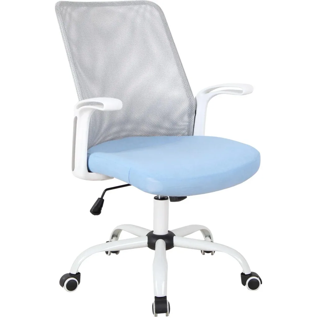Bürostuhl Computerstuhl Drehstuhl Schreibtischstuhl höhenverstellbar Kunststoff Blau 63 x 61 x 93 101 cm