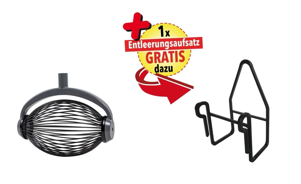 Rollsammler groß inklusive Teleskopstiel und Entleerungsaufsatz
