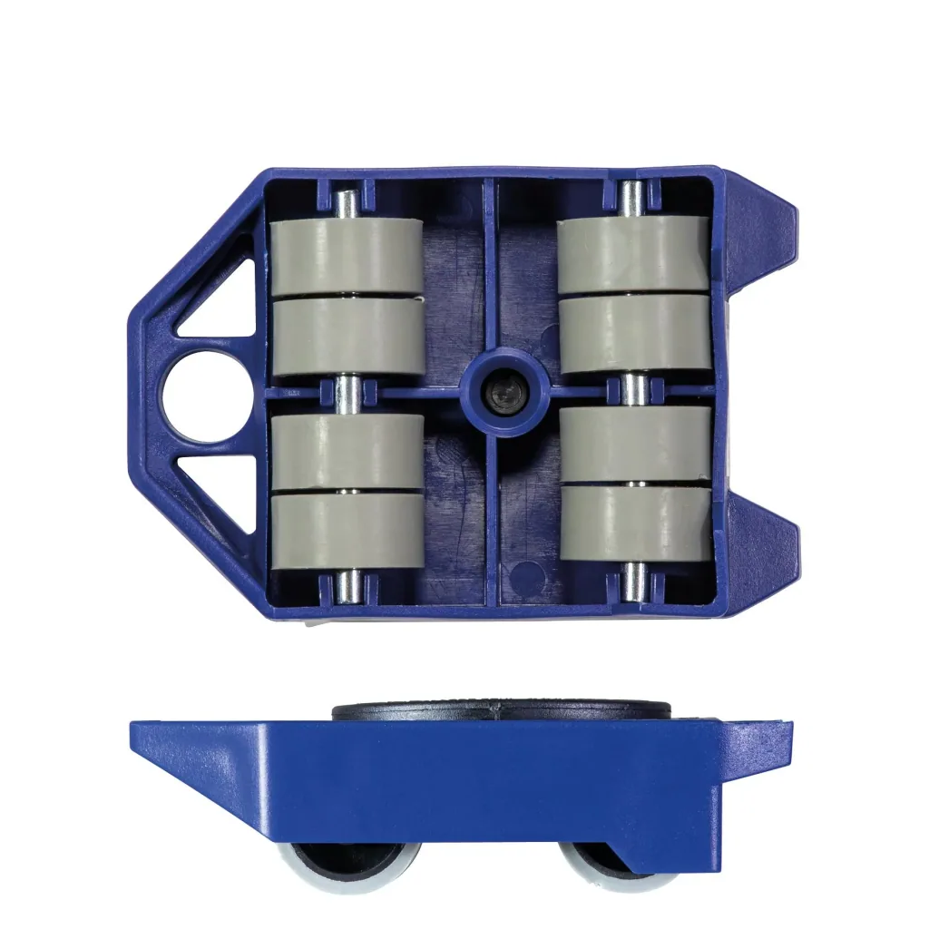 Transporthilfe MM 3171, 12 x 8 x 3,5 mm, softe Rollen Ø 30 mm, TÜV- & GS, kippsicher, Drehteller, Tragkraft 200 kg