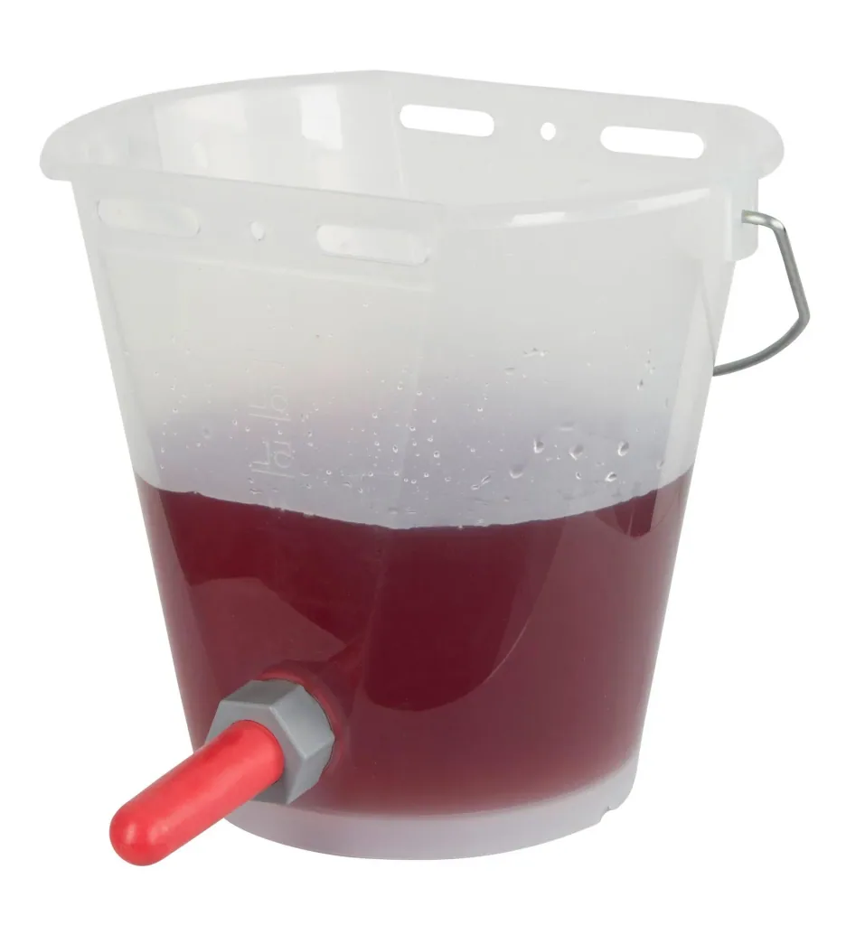 Tränkeeimer transparent mit Skala + Zubehör