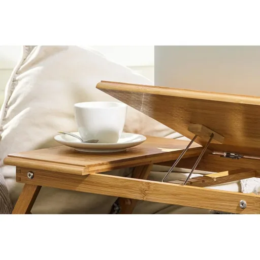 Laptop-Tisch klappbar - Bambus - Betttisch