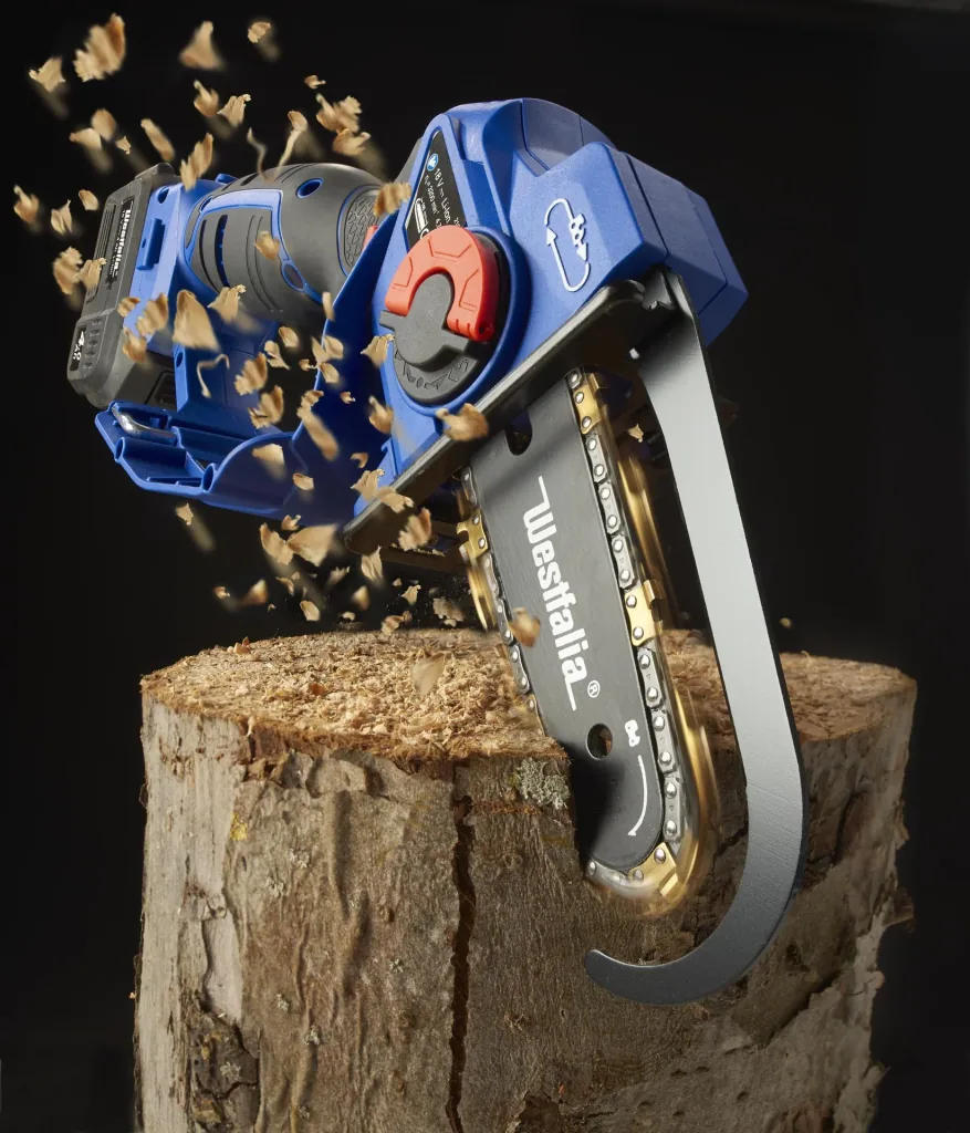 Akku-Einhand-Powersäge "X-SAW II"+Akku 2,0 Ah+Schnellladegerät+Titankette