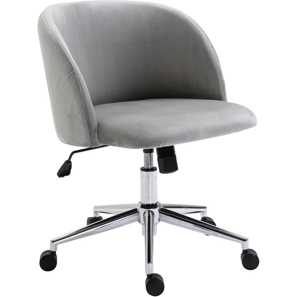Drehstuhl Polsterstuhl Chefsessel 150 kg Belastbarkeit höhenverstellbar Samt 56 x 52,5 x (72 81) cm