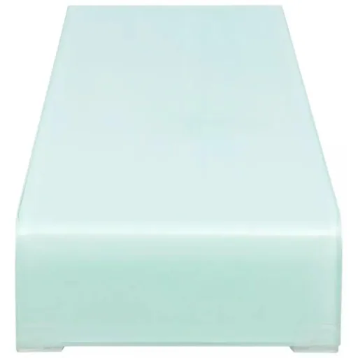 TV-Schrank/Monitorständer weiß 110x30x13 cm Glas