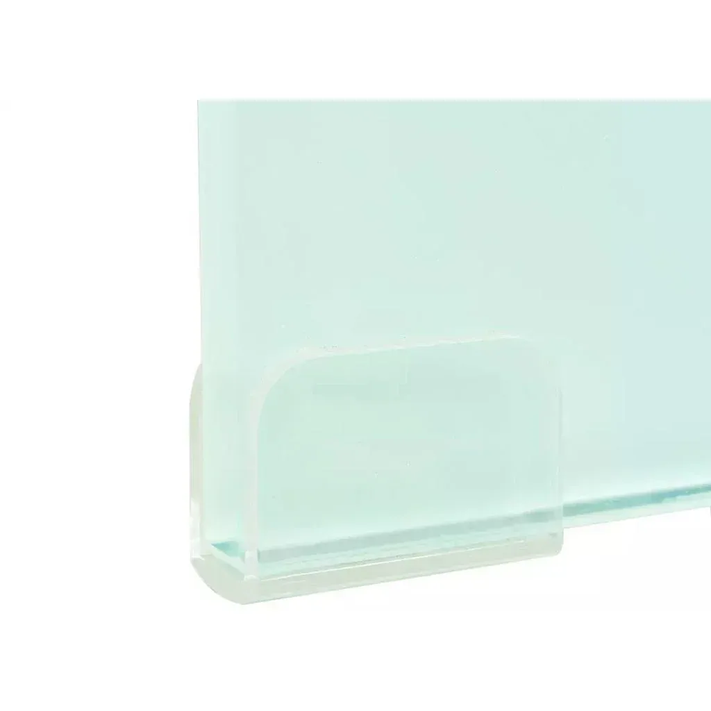 TV-Schrank/Monitorständer weiß 110x30x13 cm Glas