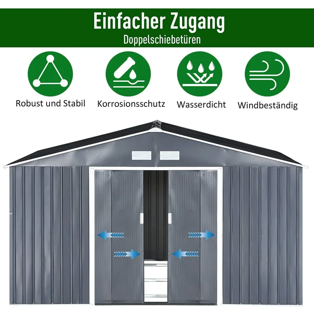 Geräteschuppen mit Fundament
