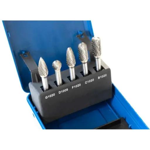 Hartmetallfräser-Satz - 5-tlg. - im Koffer - Ø6 mm