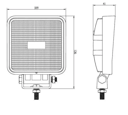 LED-Arbeitsscheinwerfer, quadratisch, 1800 LM
