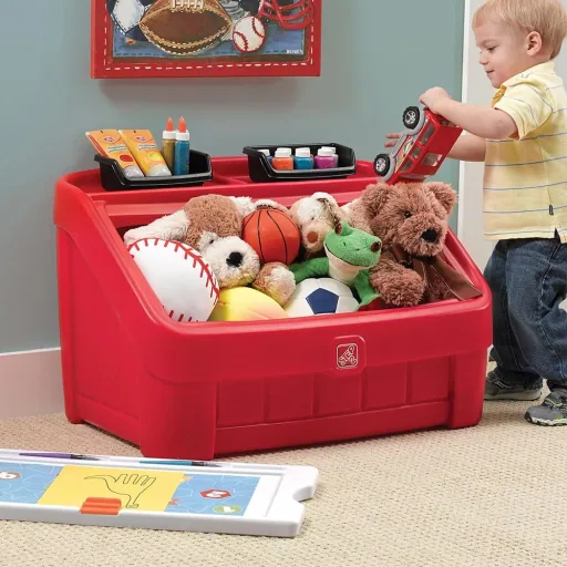 2-in-1 Toy Box & Art Deckel