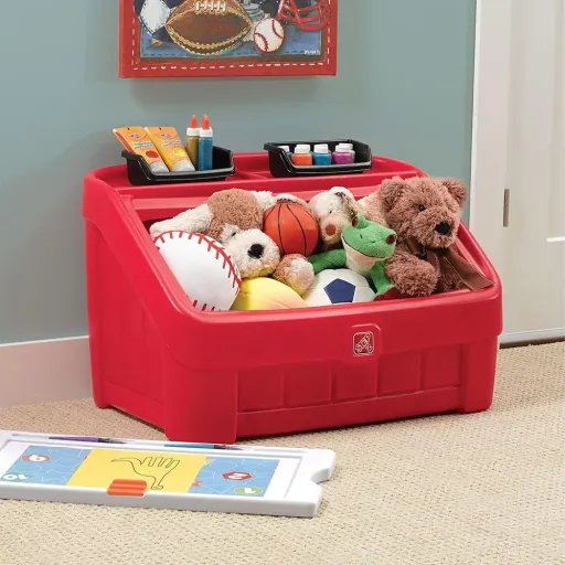 2-in-1 Toy Box & Art Deckel