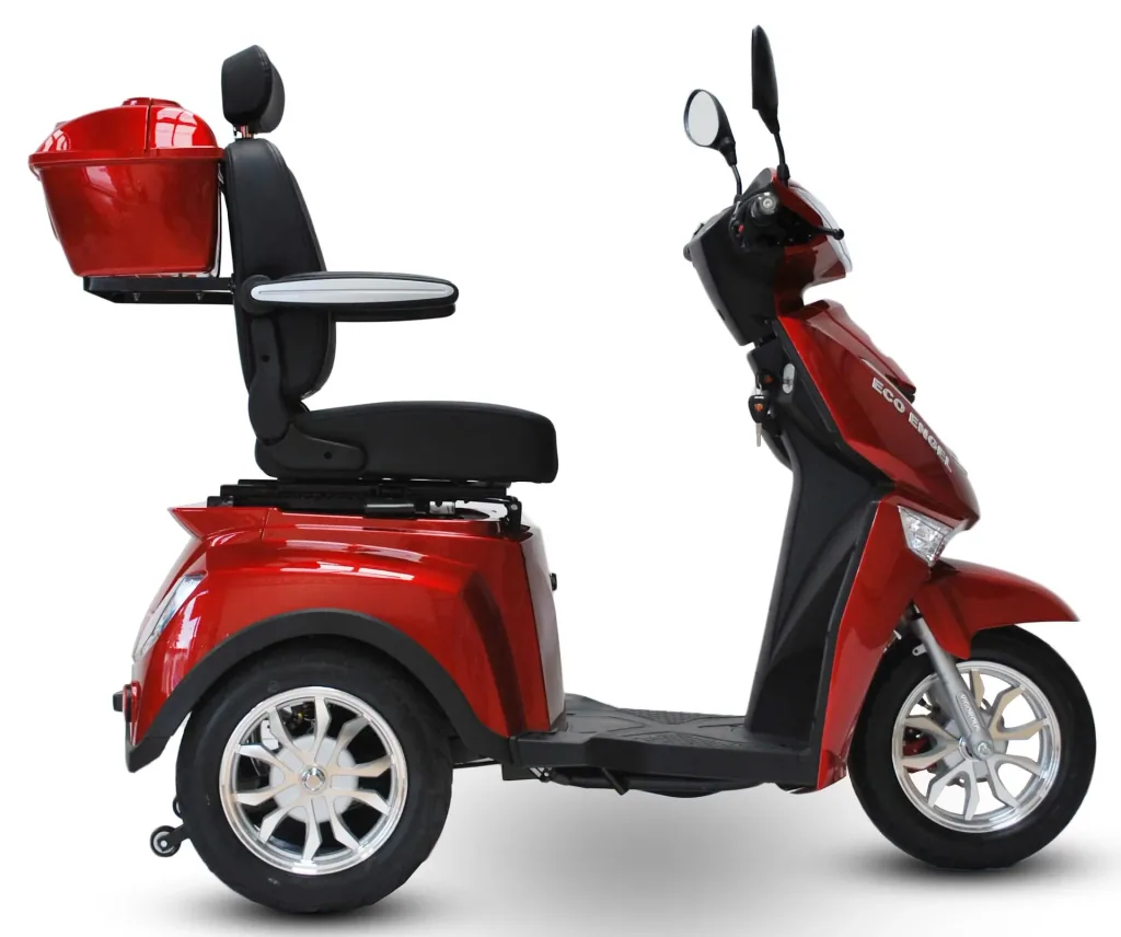 Elektromobil rot - herausnehmbarer Li-Io Akku 20 Ah - 25 km/h - 1000 Watt Seniorenmobil