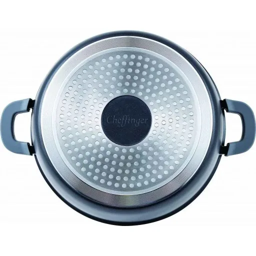 Cheffinger Kasserolle / Tiefe Pfanne mit Deckel -28cm
