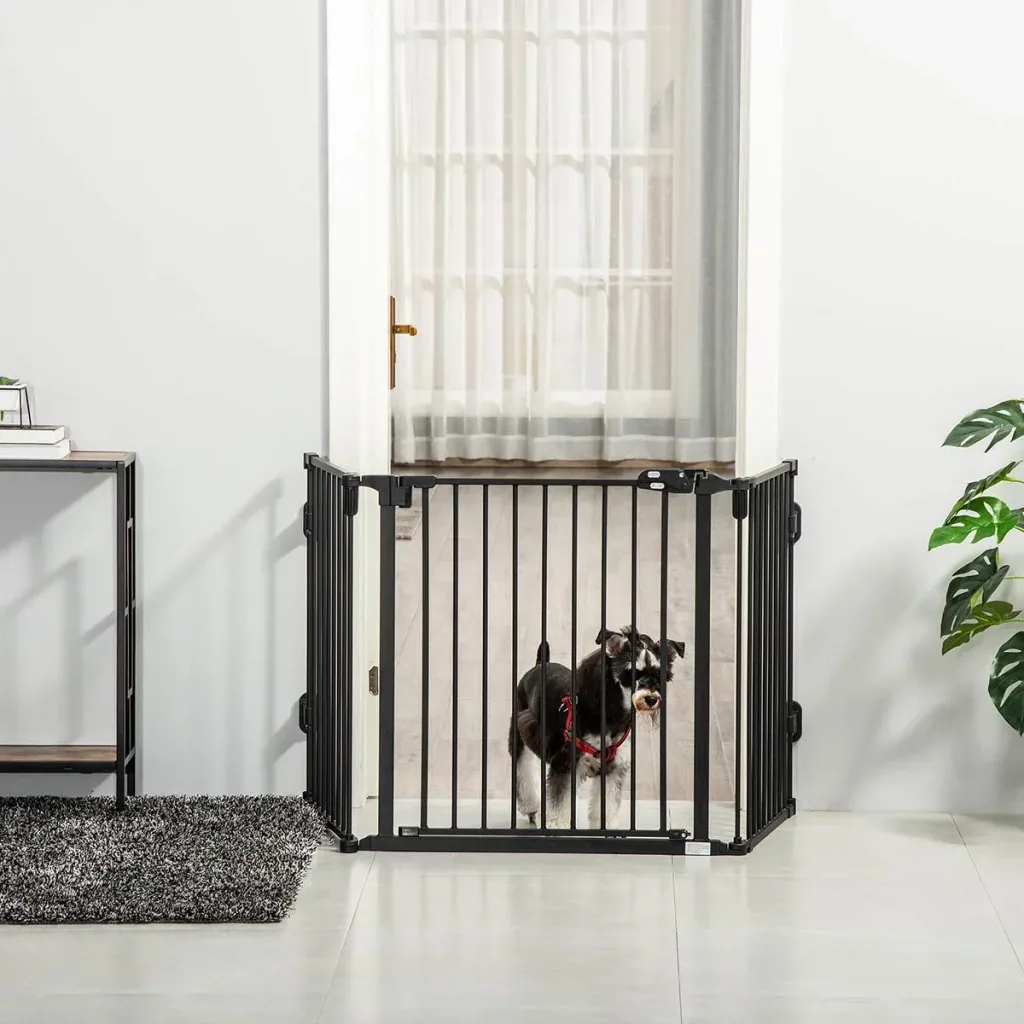 Hunde Absperrgitter Türschutzgitter Haustier Schutzgitter Winkel verstellbar klappbar ohne Bohren Konfigurationsgitter m