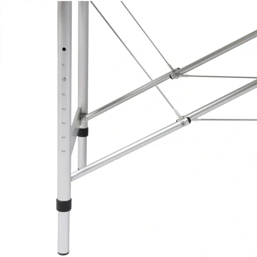 Klappbarer Massagetisch 3 Zonen mit Aluminiumrahmen (creme)