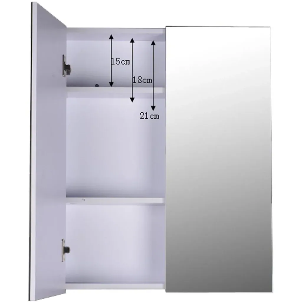 Spiegelschrank Badezimmerschrank Hängeschrank 75 x 60 x 15 cm