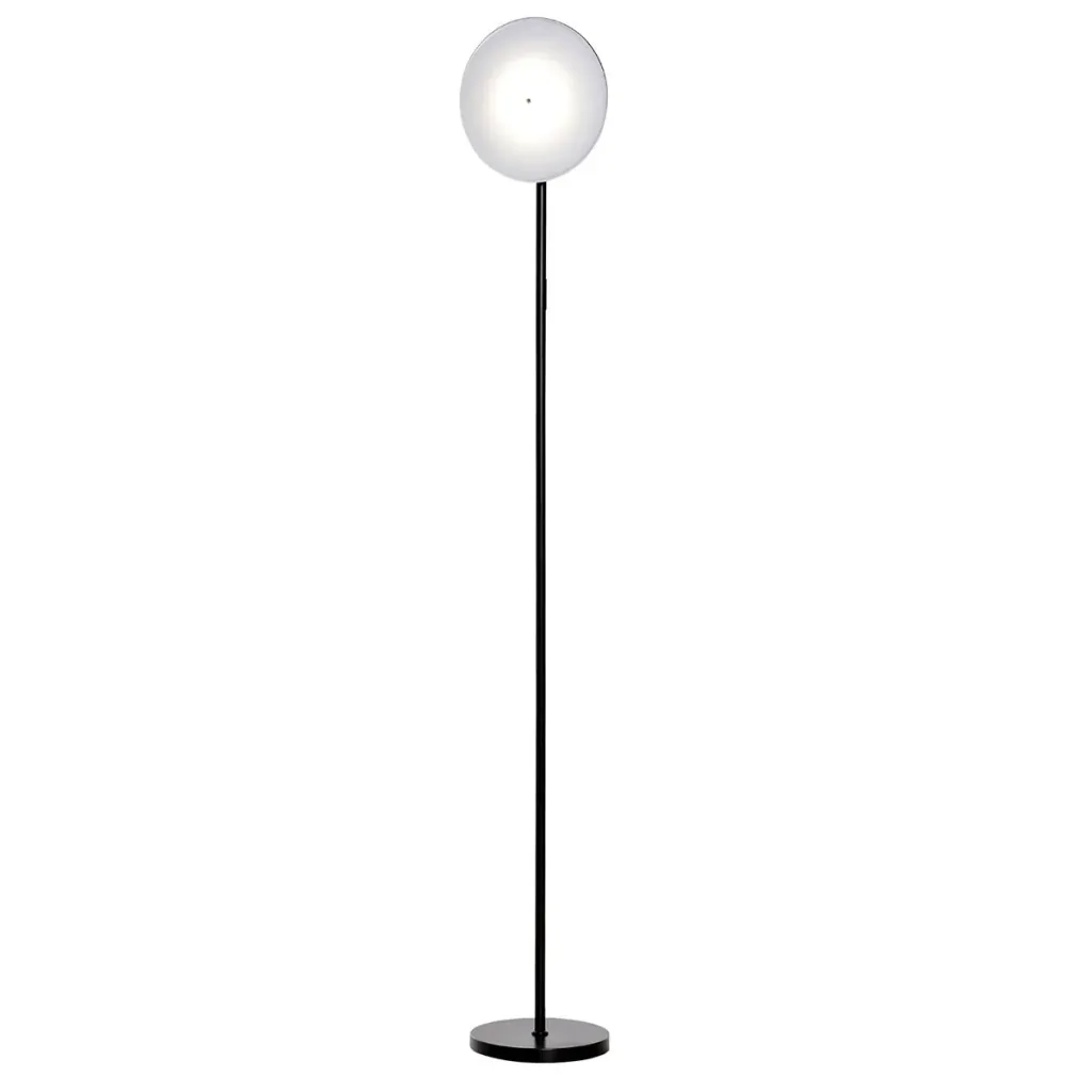 Stehlampe mit LED um 90 Grad verstellbar abnehmbarer Lichtmast Lampe Metall Acryl Schwarz Ø28 x 171,5 cm