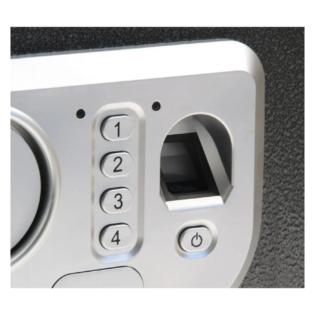 Tresor mit Zahlencode und Fingerabdrucksensor