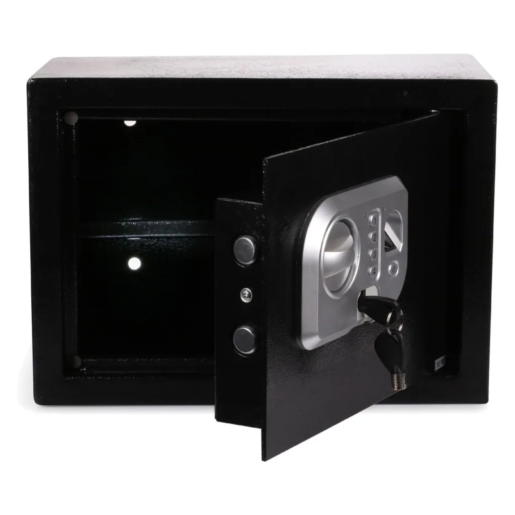 Tresor mit Zahlencode und Fingerabdrucksensor