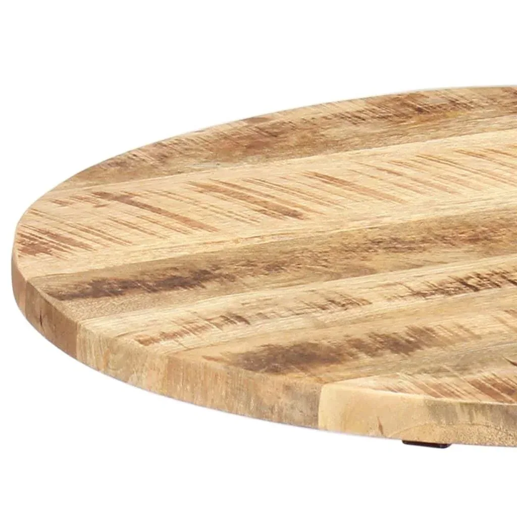 Beistelltisch 60x(46-63) cm Mangoholz massiv und Gusseisen