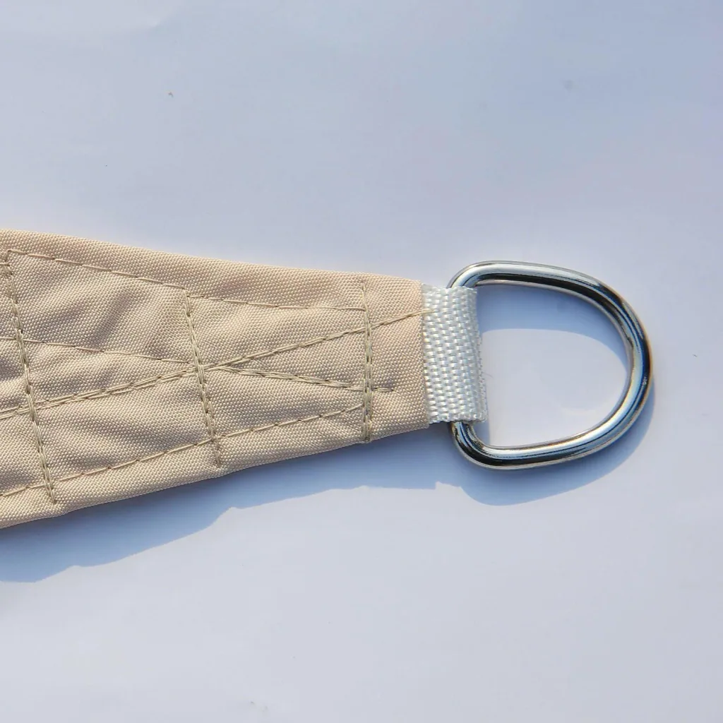 Sonnensegel (Sand 4x4x4m) Dreieck Polyester - wasserabweisend