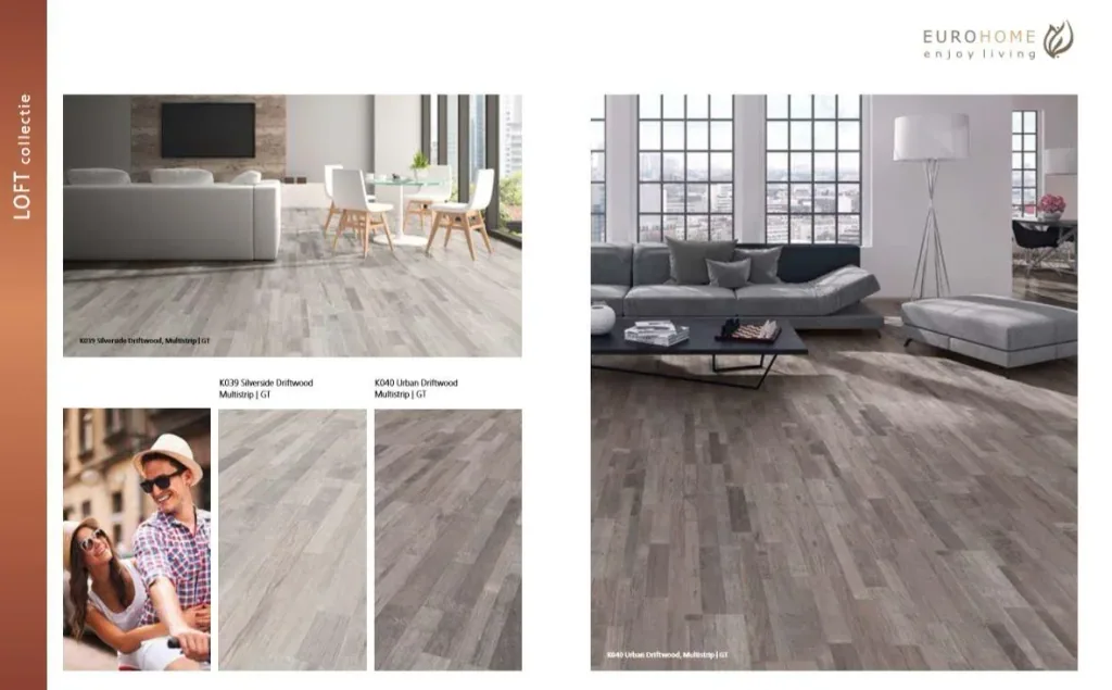 Loft Laminatboden Silverside Driftwood 8 mm 2,22 m²