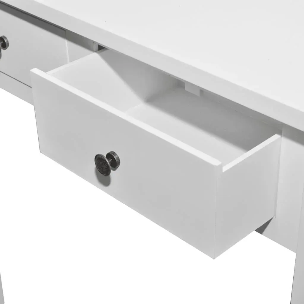 Beistelltisch mit 2 Schubladen weiß