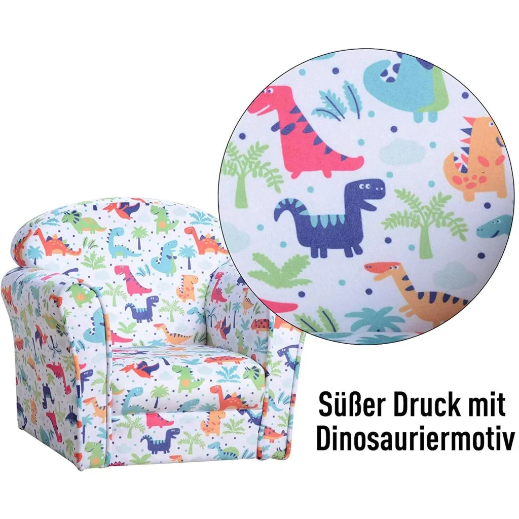 Kindersessel Kindersofa Polstersessel Minisessel für Kinder im Urwald 3 9 Jahre Flanell + Holz + Schaumstoff 50 x 39 x 4