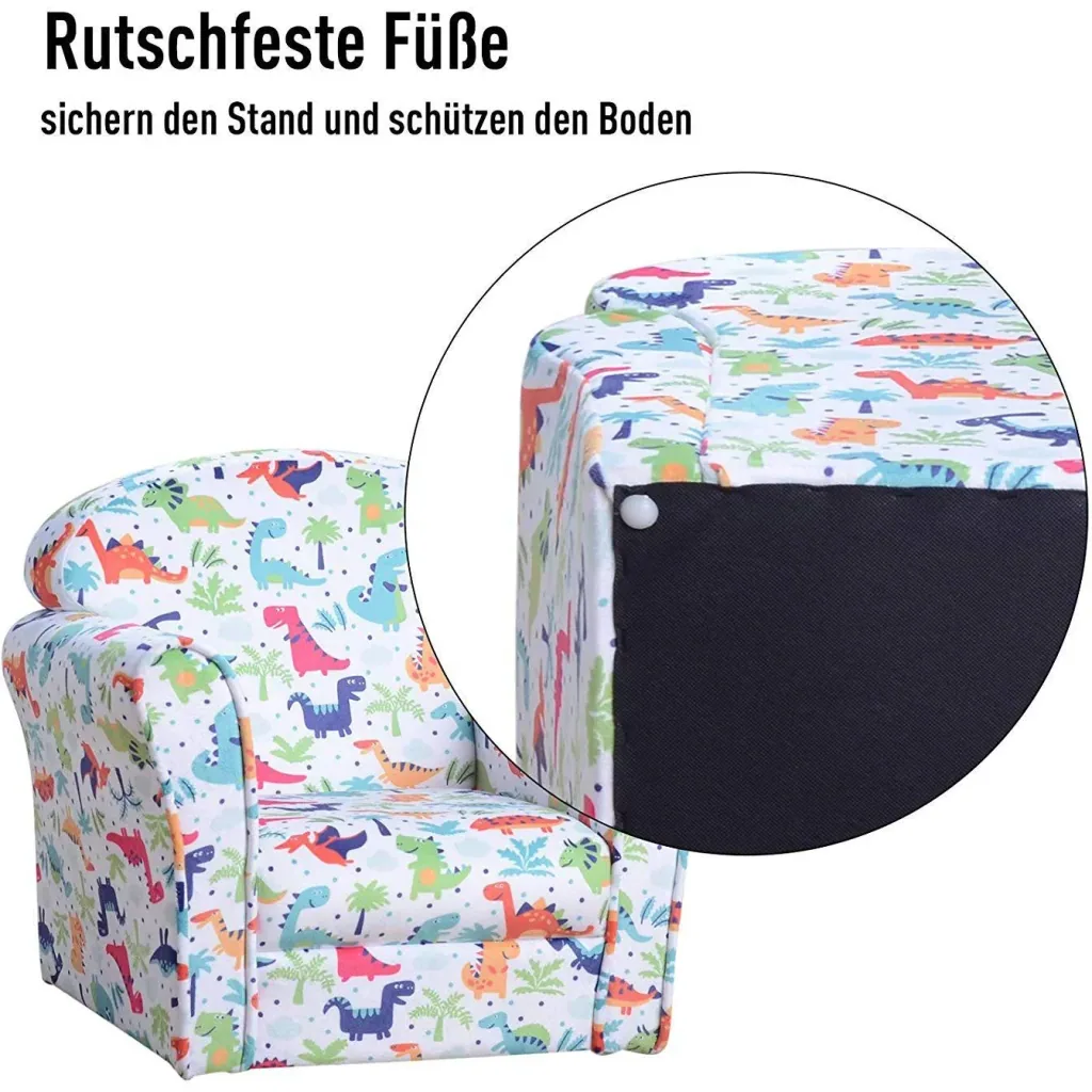 Kindersessel Kindersofa Polstersessel Minisessel für Kinder im Urwald 3 9 Jahre Flanell + Holz + Schaumstoff 50 x 39 x 4