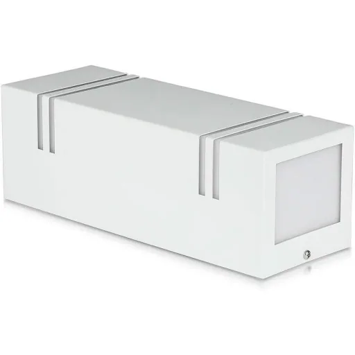 VT-7662 Wandleuchte für Außen Auf/Ab - GU10 - Edelstahl - Weiß - IP44