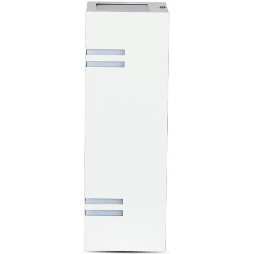 VT-7662 Wandleuchte für Außen Auf/Ab - GU10 - Edelstahl - Weiß - IP44