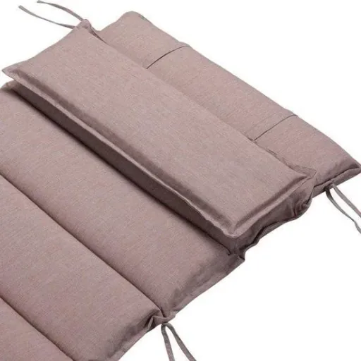 Kissen Sonnenliege - Creme gesprenkelt - 177x58x7