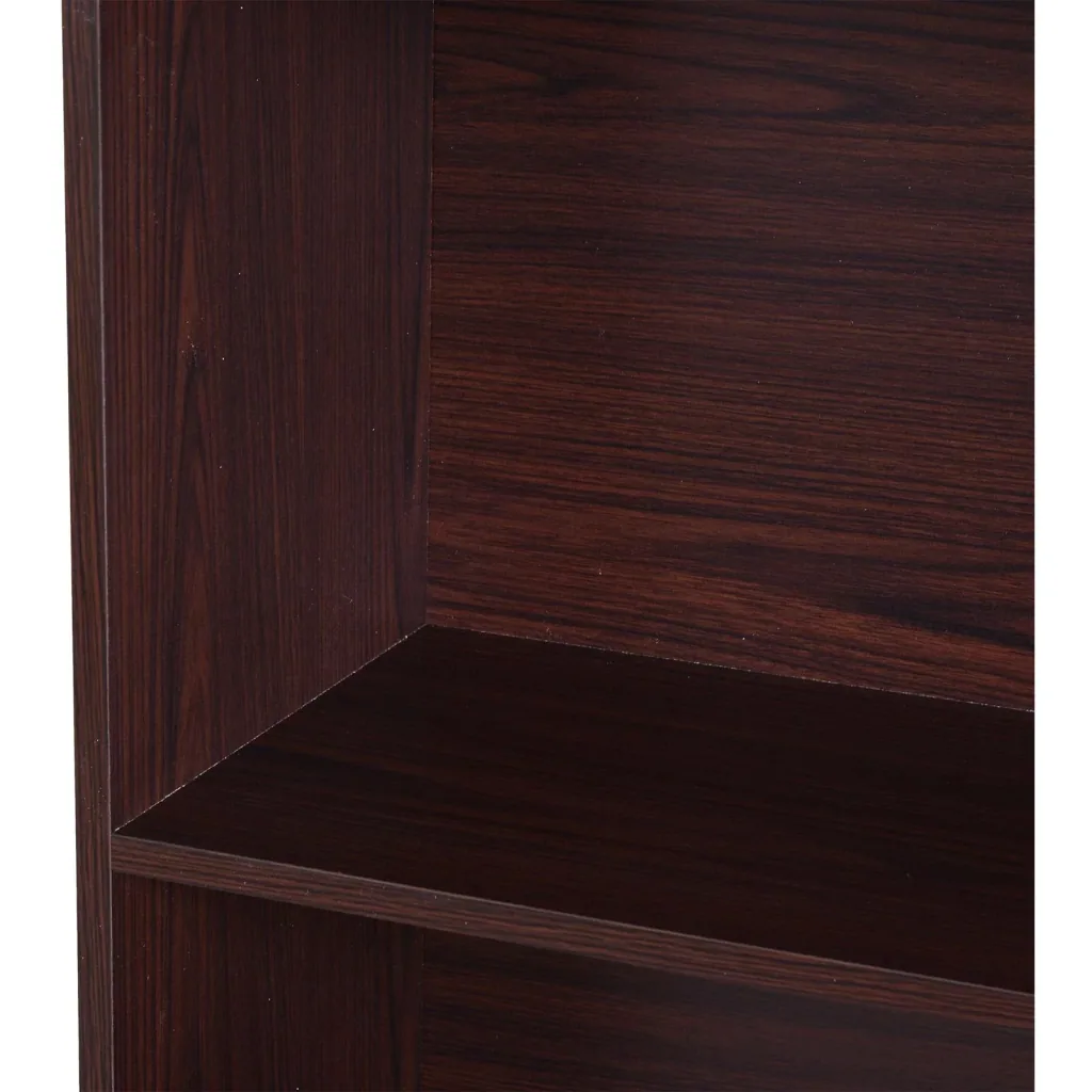 Standregal Aktenregal Bücherregal Büroregal Holzregal Arbeitszimmer 4 Fächer Dunkelkaffee 80 x 29,5 x 180 cm