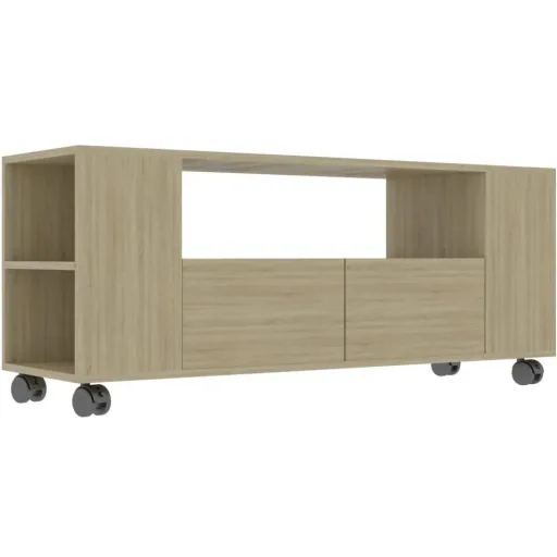 TV-Schrank 120x35x43 cm Spanplatte Eiche Sonoma