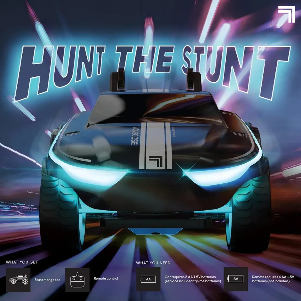Sharper Image RC Mongoose Luftschiff Stunt Car - Mit LED
