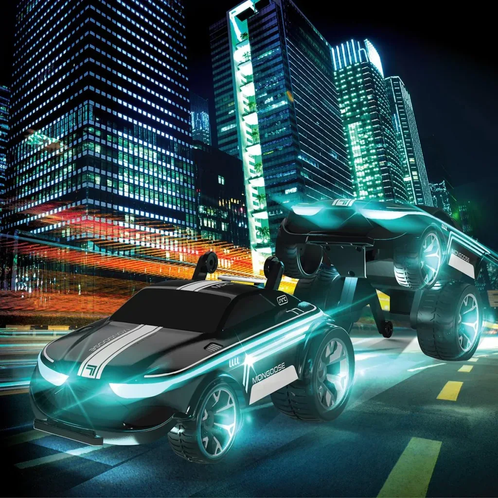 Sharper Image RC Mongoose Luftschiff Stunt Car - Mit LED