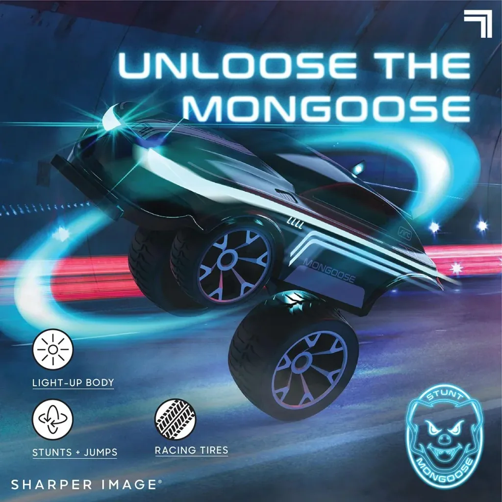 Sharper Image RC Mongoose Luftschiff Stunt Car - Mit LED