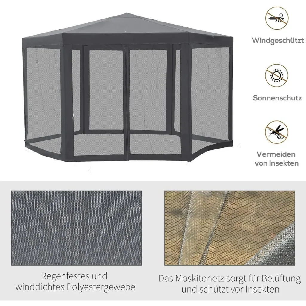 Pavillon Gartenpavillon mit Moskit