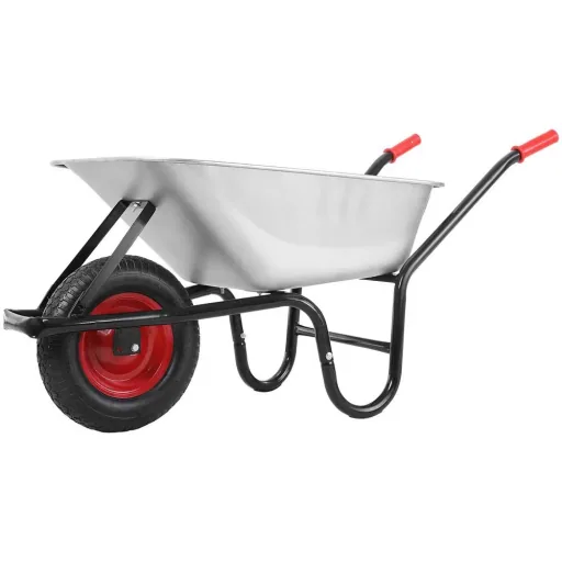 Schubkarre 100l - 250kg - Tragfähigkeit mit Lufträdern 40cm