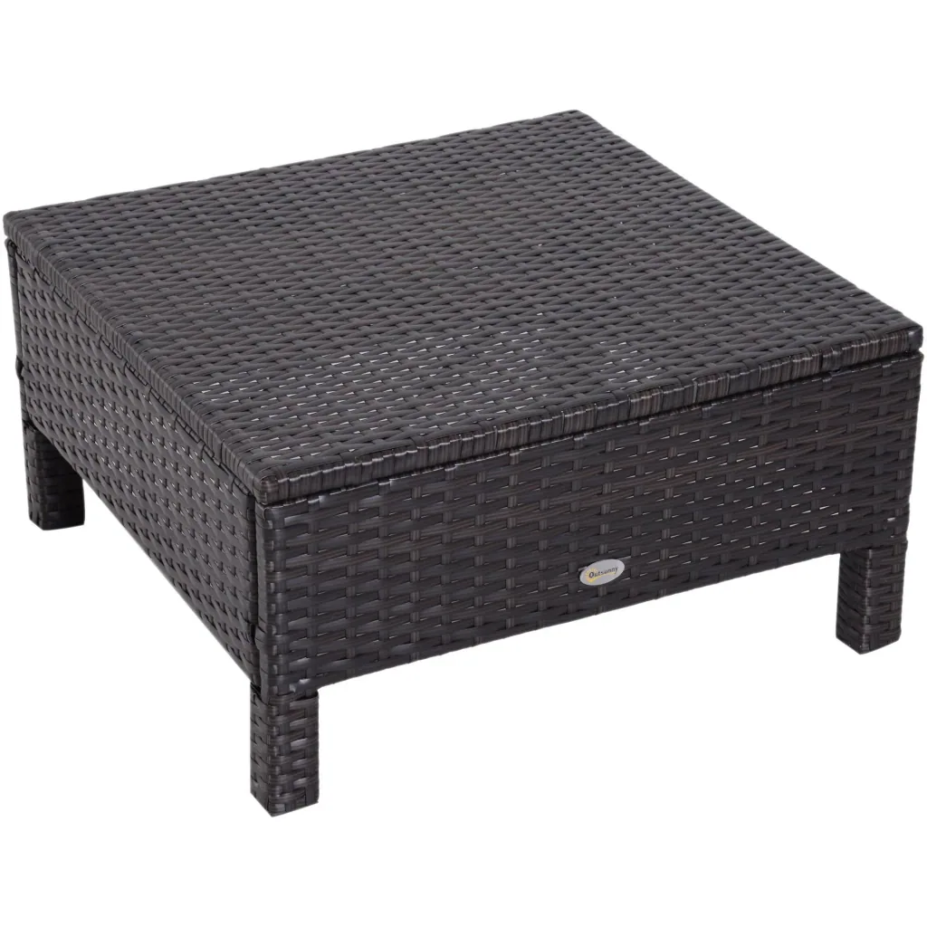3-tlg, Gartenmöbel Gartensofa Lounge Gartenset Sitzgruppe Rattenmöbel Braun Polyrattan + Metall