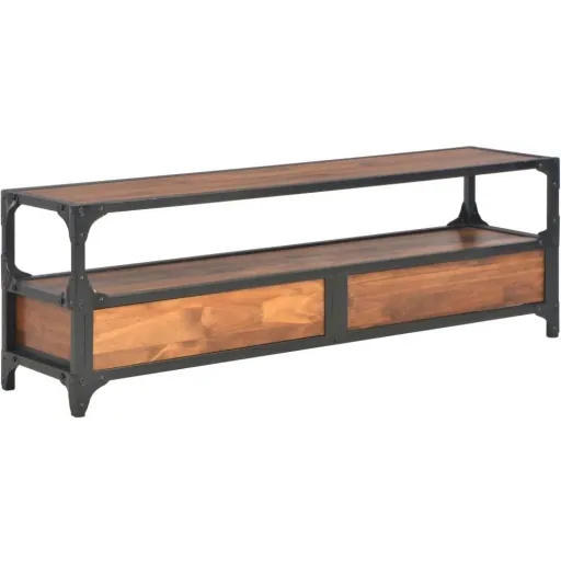 TV-Schrank mit 2 Schubladen 120x30x40 cm Kiefer massiv