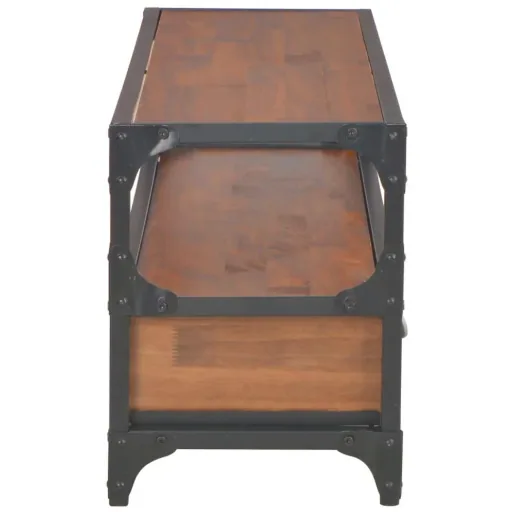 TV-Schrank mit 2 Schubladen 120x30x40 cm Kiefer massiv