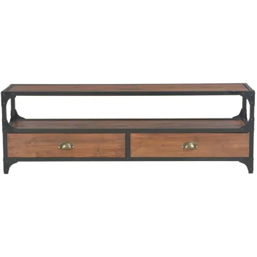 TV-Schrank mit 2 Schubladen 120x30x40 cm Kiefer massiv