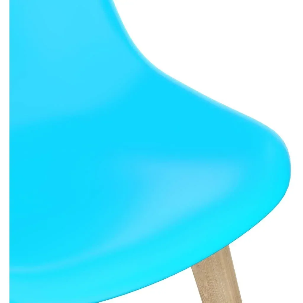 Esszimmerstühle 4tlg. Kunststoff blau