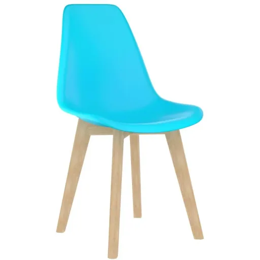Esszimmerstühle 4tlg. Kunststoff blau