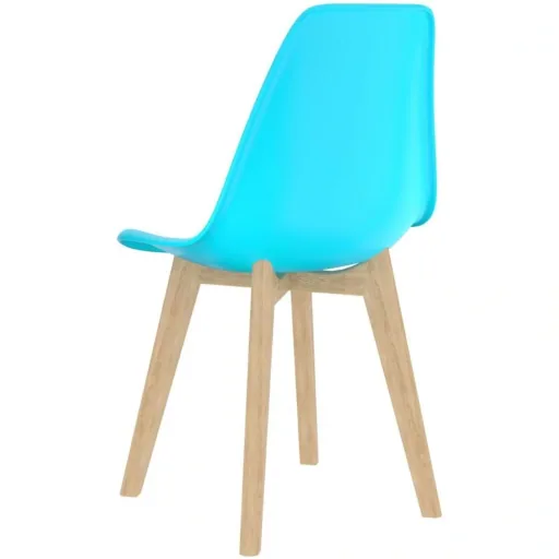 Esszimmerstühle 4tlg. Kunststoff blau