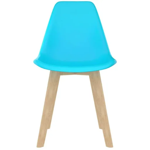 Esszimmerstühle 4tlg. Kunststoff blau