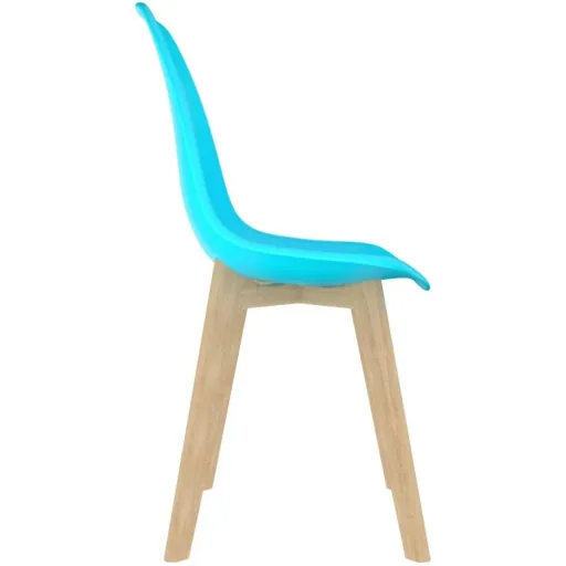 Esszimmerstühle 4tlg. Kunststoff blau
