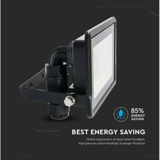 VT-128 LED-Flutlicht - 20 W - 1510 Lm - 6500K - Schwarz