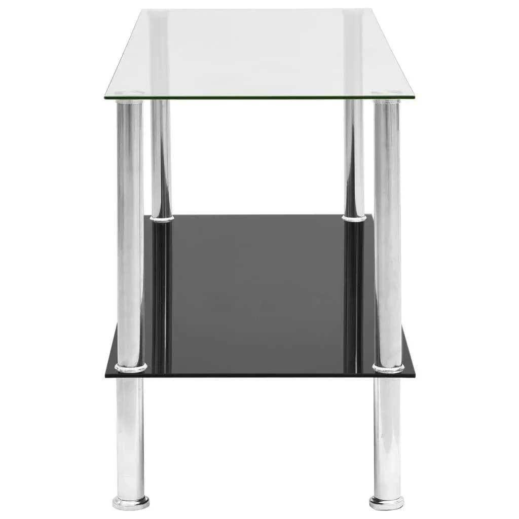 Couchtisch 110x43x60 cm gehärtetes Glas transparent